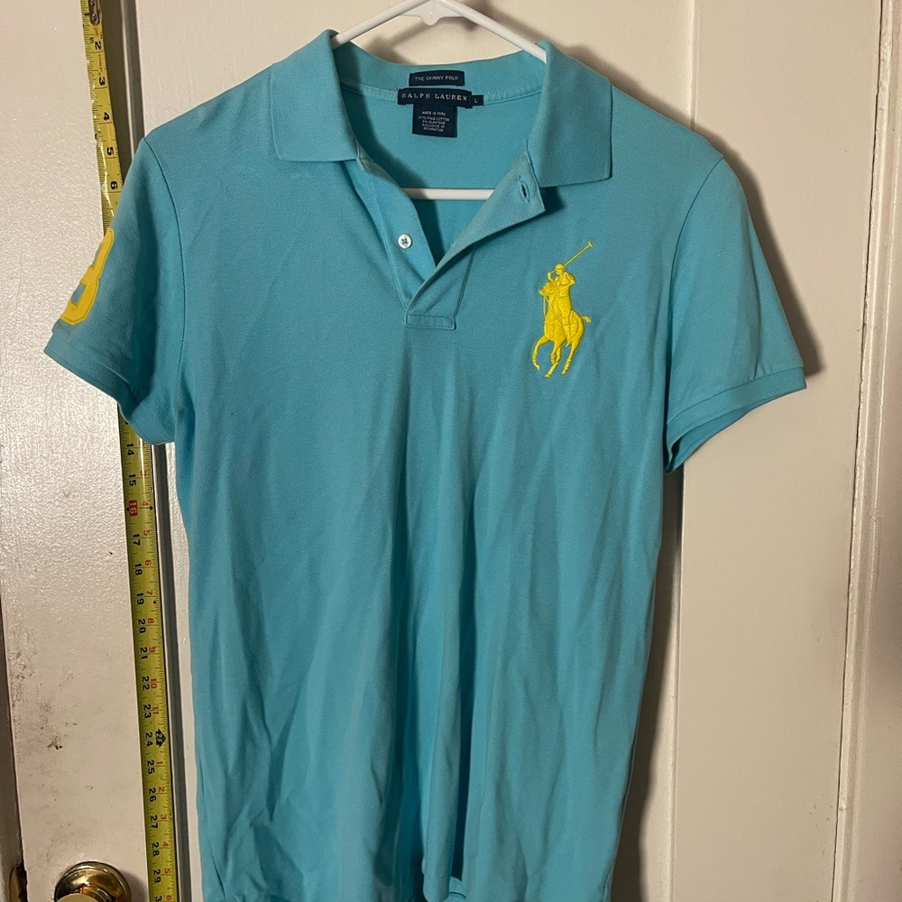 Ralph Lauren Women’s Baby Blue Polo Shirt